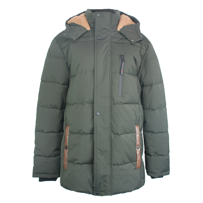 Outdoor customized windproof heavy autumn padding warmest winter jacket mens